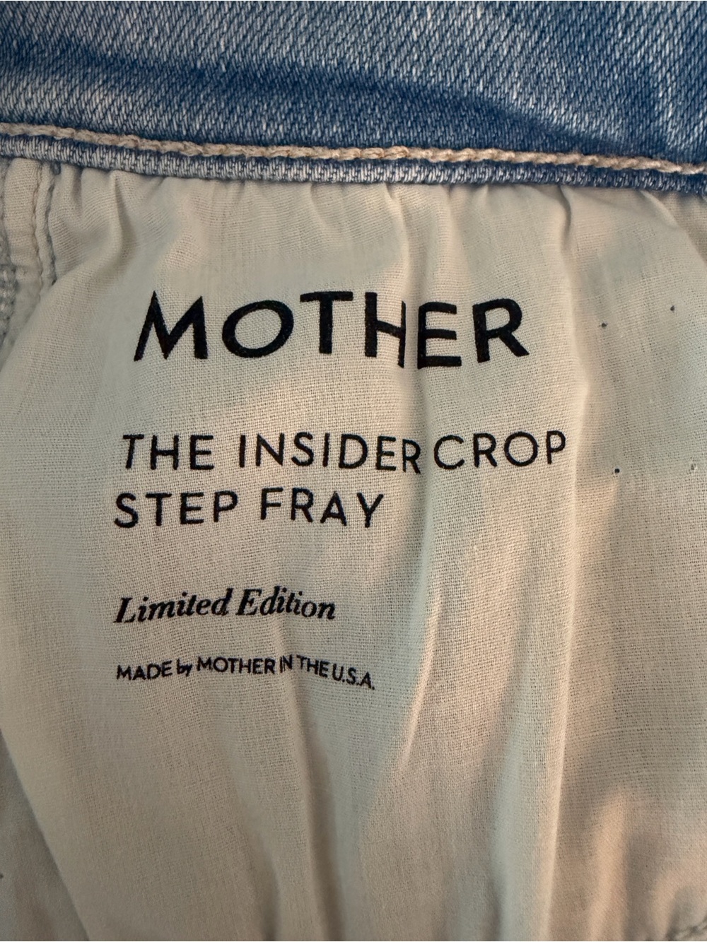 MOTHER Insider Crop Step Fray in Special Editon - Picture 5 of 7
